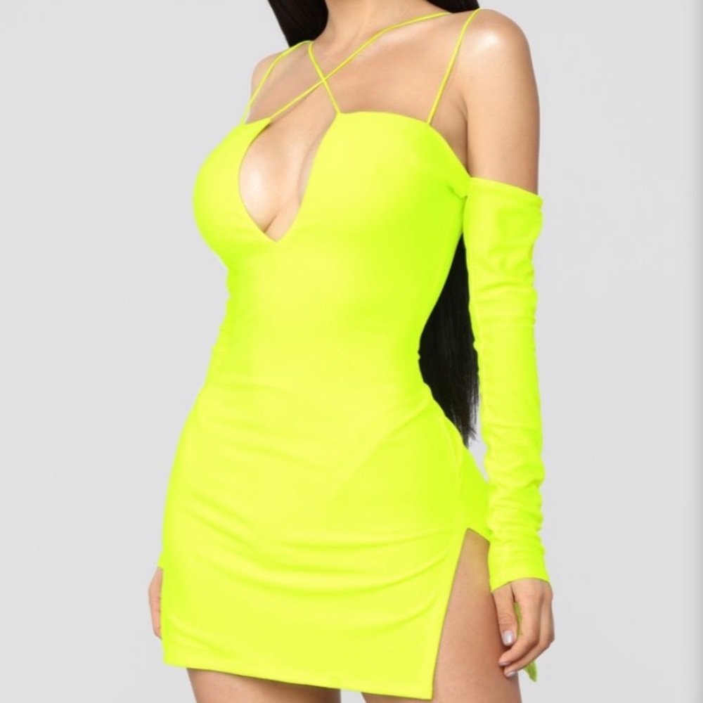 Neon mini dress